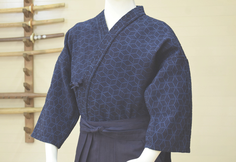 亀甲一重剣道着 浅葱